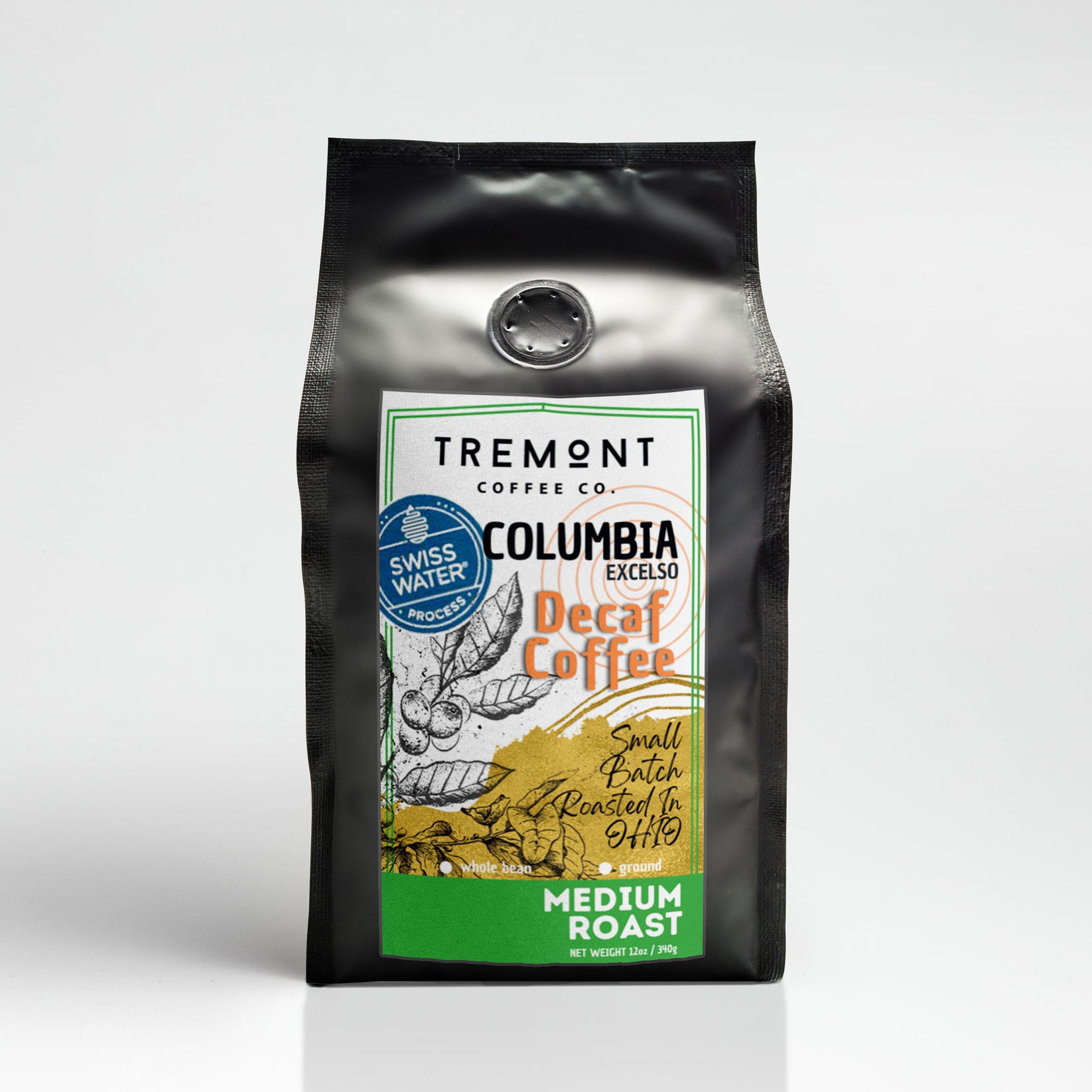 Columbia - Medium Roast Decaf Coffee – Tremont Coffee